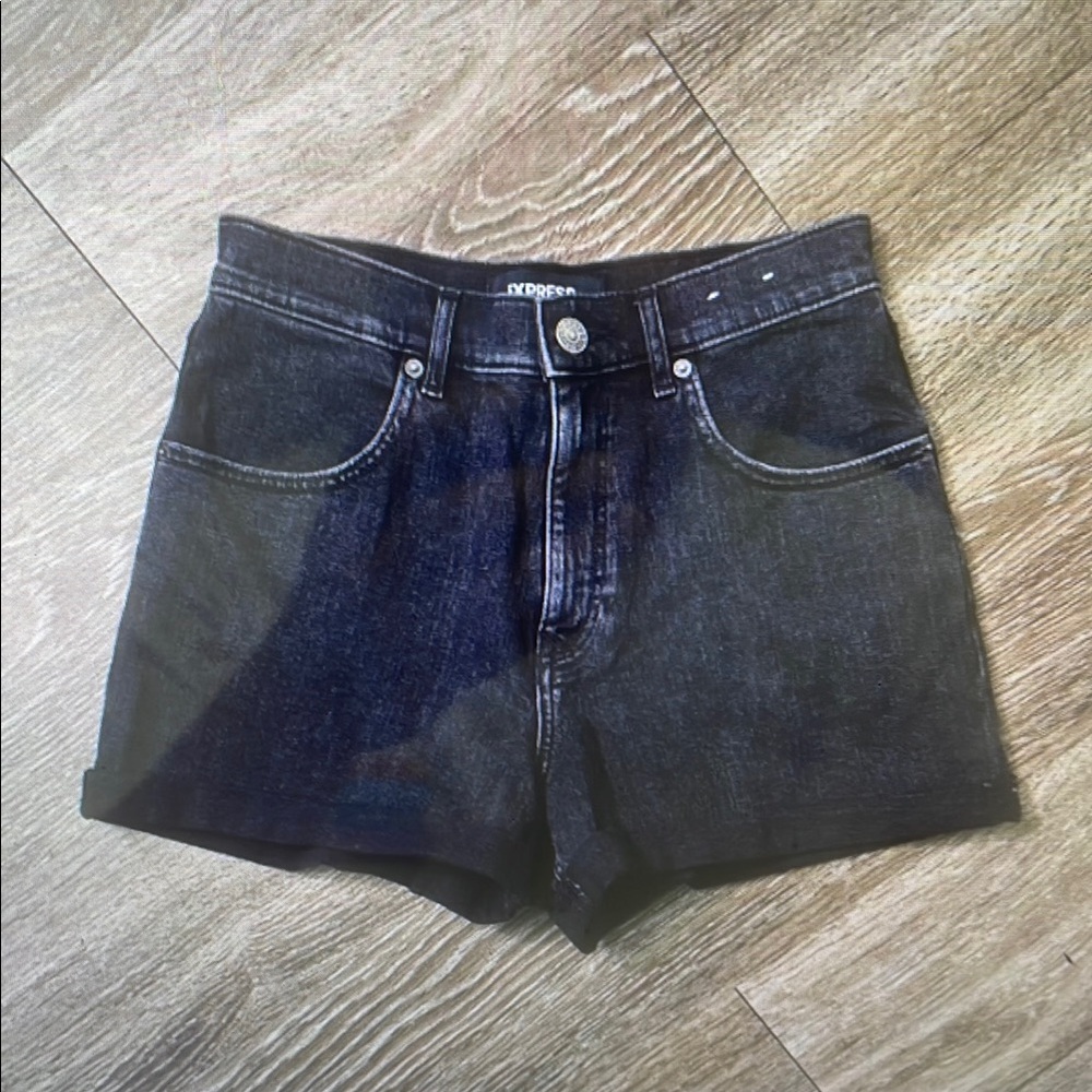 Black Denim Women's Shorts